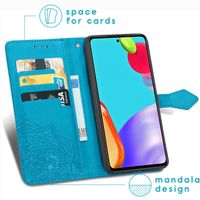 imoshion Etui de télephone Mandala Samsung Galaxy A52(s) (5G/4G) - Turquoise