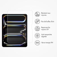 Accezz Protection d'écran en verre trempé avec applicateur iPad Pro 13 (2024) M4