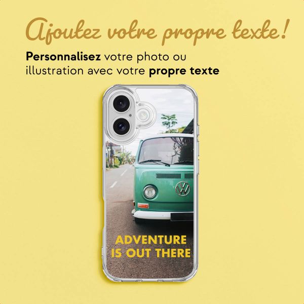 Concevez votre propre coque transparente Apple iPhone 17 - Transparent