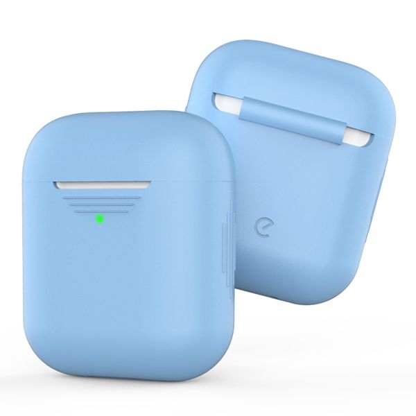 KeyBudz Coque Elevate Protective Silicone Apple AirPods 1 / 2 - Baby Blue