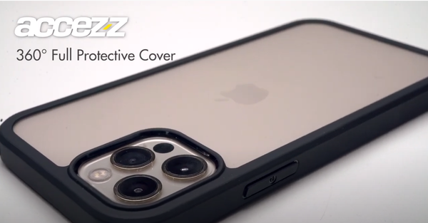 Accezz Coque de protection intégrale à 360° Apple iPhone 14 Pro Max - Bleu