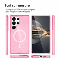 imoshion Coque Pailletée avec MagSafe Samsung Galaxy S25 Ultra - Paillettes Rose