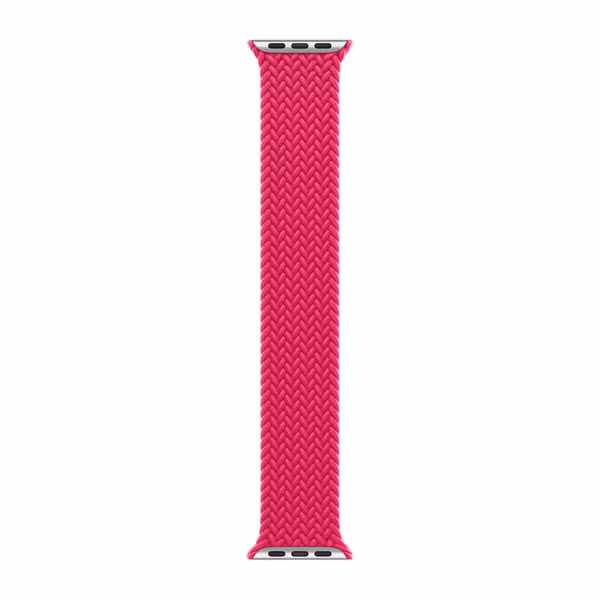 Apple Bracelet Solo tressé Apple Watch Series 1 - 11 / SE / Ultra (44/45/46/49 mm) - Taille 9 - Raspberry