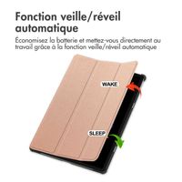 imoshion Coque tablette Trifold Lenovo Idea Tab Plus - Rose Gold