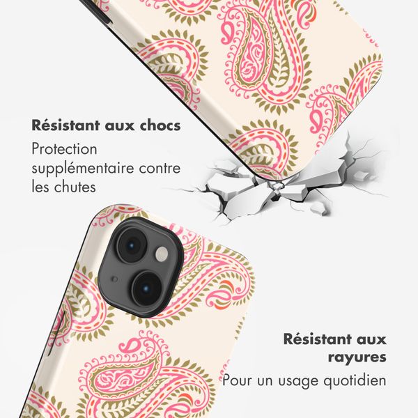 Selencia Coque arrière Vivid Apple iPhone 14 - Paisley Blush