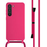 imoshion ﻿Coque en silicone avec cordon Samsung Galaxy S23 - Rose Fluo