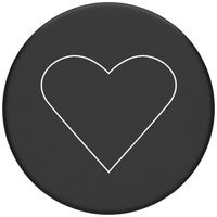 PopSockets PopGrip - Amovible - White Heart Black