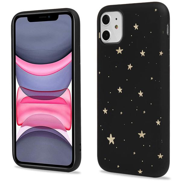 imoshion Coque Design iPhone 11 - Etoiles / Noir