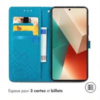 imoshion Etui de télephone Mandala Xiaomi Redmi Note 13 (5G) - Turquoise