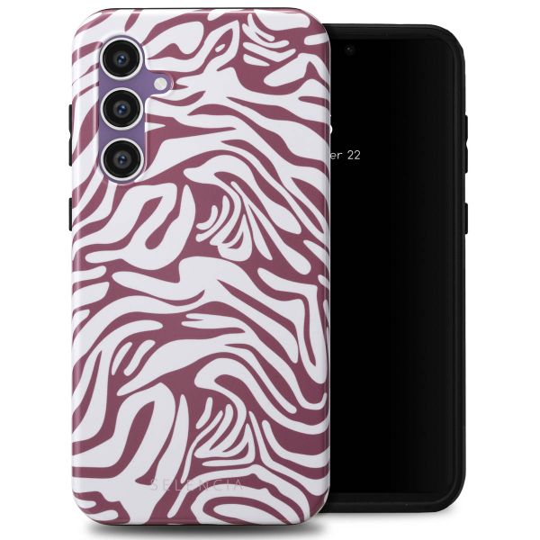 Selencia Coque arrière Vivid Tough Samsung Galaxy S23 FE - Trippy Swirl Dark Rose