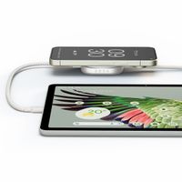 Zens Câble USB-C Pro 2 avec chargeur sans fil pour téléphone / earbuds - MagSafe et Qi2 - Blanc