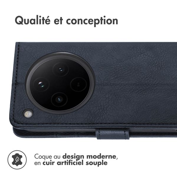 imoshion Étui de télephone portefeuille de luxe Oppo Find X8 - Bleu foncé