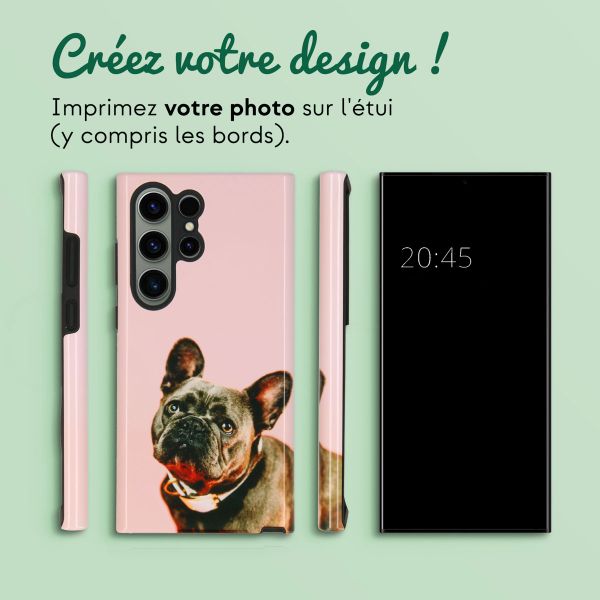 Concevez votre propre coque Tough Samsung Galaxy S23 Ultra - Blanc