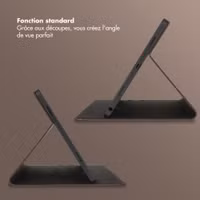 Selencia Coque tablette Riva Samsung Galaxy Tab A11 Plus - Mocha Brown