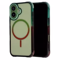 Selencia Coque arrière MagSafe Gradient Apple iPhone 17 - Vert / Brun