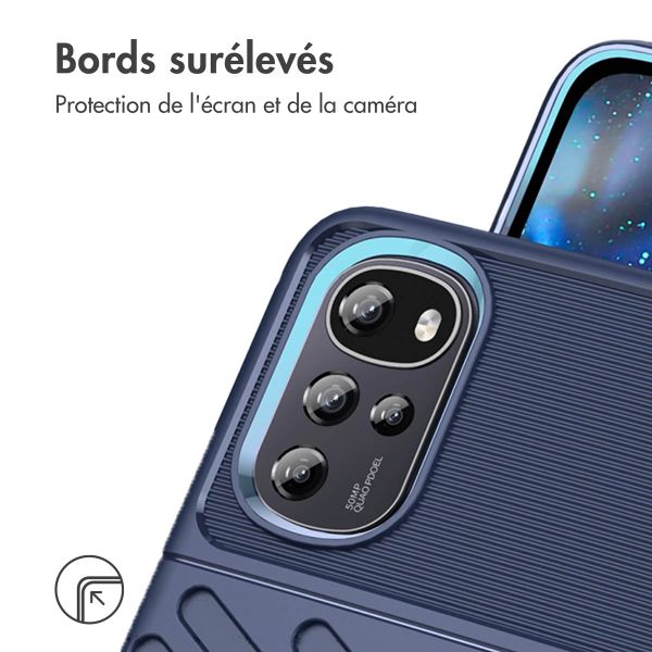 imoshion Coque arrière Thunder Motorola Moto G22 / E32 / E32s - Bleu foncé