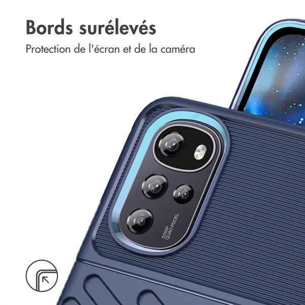 imoshion Coque Arrière Thunder Motorola Moto G22 / E32 / E32s - Bleu