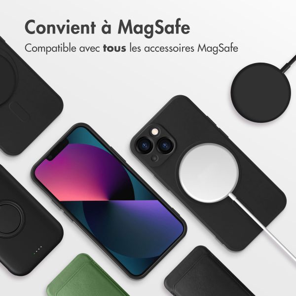 imoshion Coque Couleur avec MagSafe Apple iPhone 13 Mini - Noir