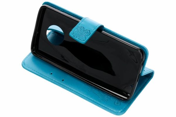 Etui de téléphone Fleurs de Trèfle Motorola Moto G6 Plus