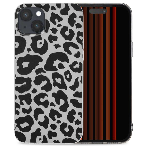 imoshion Coque Design iPhone 15 Plus - Leopard / Noir