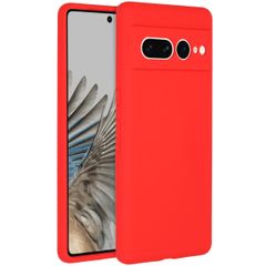 Accezz Coque Liquid Silicone Google Pixel 7 Pro - Rouge