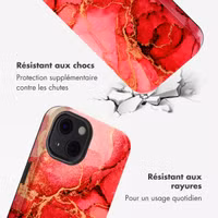 Selencia Coque arrière Vivid Apple iPhone 13 - Rosy Marble