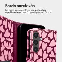 imoshion Étui de télephone portefeuille Design Samsung Galaxy S25 - Hearty Blush