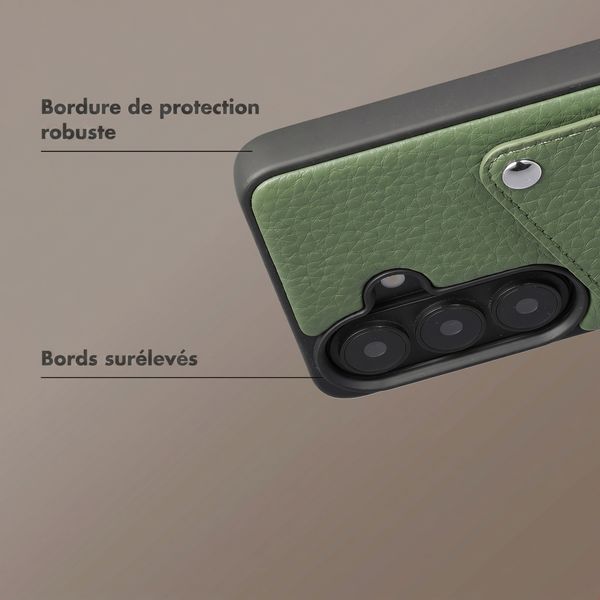Selencia Coque Riva avec porte-cartes Samsung Galaxy S26 - Sage Green