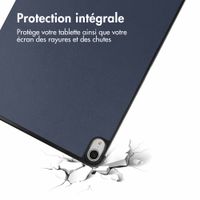 imoshion Coque tablette Trifold Apple iPad Air 11 pouces (2025) M3 / (2024) M2 / Air 5 (2022) / Air 4 (2020) - Bleu foncé