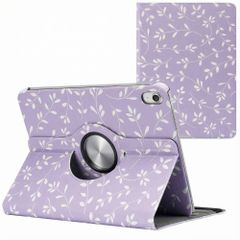 imoshion Coque tablette Design rotatif à 360° Apple iPad 11 (2025) 11 pouces A16 / iPad 10 (2022) 10.9 pouces - Lavender Flowers
