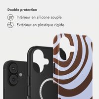 Selencia Coque arrière Vivid avec MagSafe Apple iPhone 17 - Dream Swirl Chocolate
