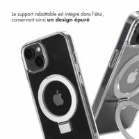 Accezz Coque Ring Stand avec MagSafe Apple iPhone 14 - Transparent