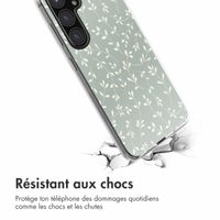 imoshion Coque Design Samsung Galaxy S24 FE - Smoke Green Flowers