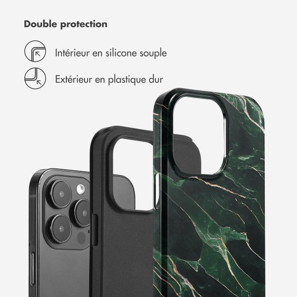 Selencia Coque arrière Vivid Tough iPhone 14 Pro Max - Chic Marble Quartz