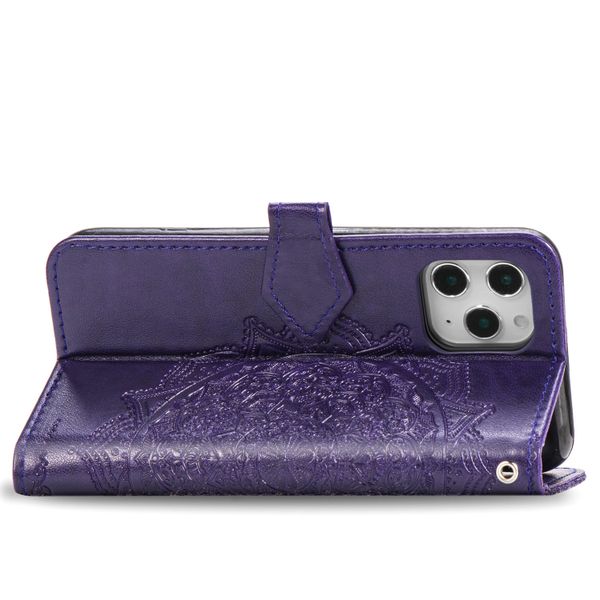 Etui de téléphone portefeuille Mandala Apple iPhone 12 (Pro)