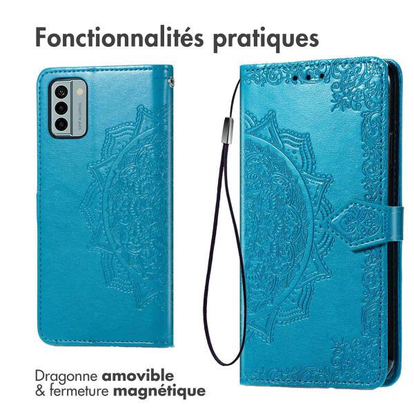 imoshion Etui de télephone Mandala Nokia G22 - Turquoise