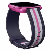 Fitbit Bracelet Woven Fitbit Versa / Versa 2 / Versa Lite - Taille S - Navy / Mulberry