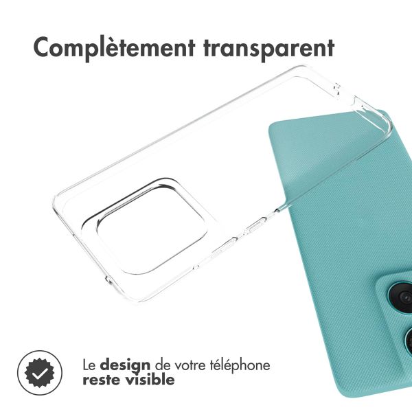 Accezz Coque Clear Motorola Edge 60 Fusion - Transparent