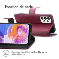 imoshion Étui de télephone portefeuille Samsung Galaxy A23 (5G) - Bordeaux