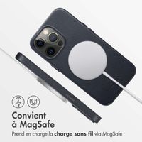 Accezz Coque arrière en cuir avec MagSafe Apple iPhone 13 Pro - Onyx Black