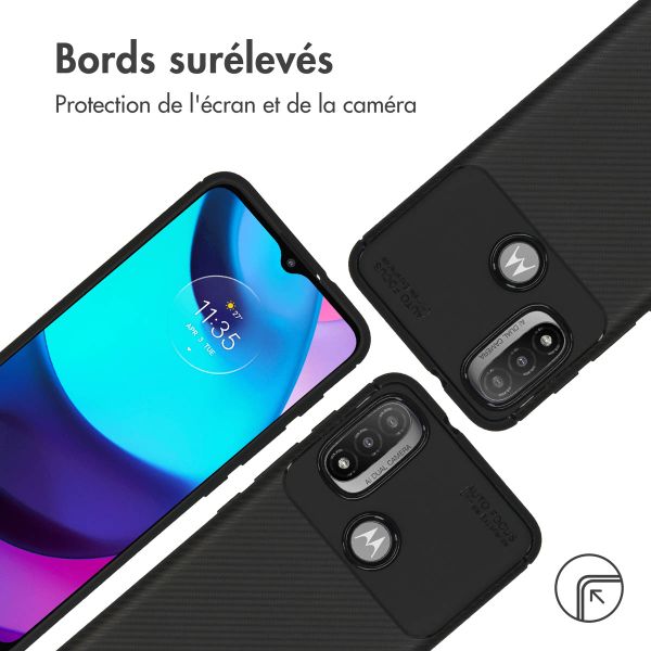 imoshion Coque silicone Carbon Motorola E20 / E30 / E40 - Noir