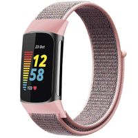 imoshion Bracelet en nylon le Fitbit Charge 5 / Charge 6 - Taille S - Rose