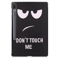 imoshion Coque tablette Design Trifold Galaxy Tab S8 Plus / S7 Plus / S7 FE 5G - Don't touch