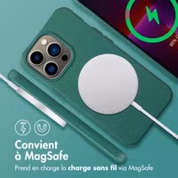 imoshion Coque arrière Color avec cordon amovible et MagSafe Apple iPhone 13 Pro - Vert foncé