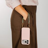 Selencia Coque arrière Rivièra avec MagSafe avec crochets amovibles iPhone 12 / 12 Pro - Sorbet Pink