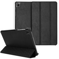 Selencia Coque en cuir vegan Trifold Book Galaxy Tab A7 Lite - Noir