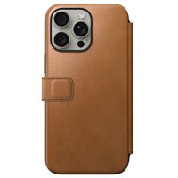 Nomad Étui de télephone portefeuille Modern Leather Folio Apple iPhone 15 Pro Max - English Tan