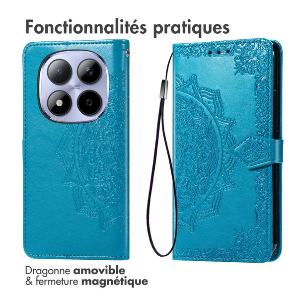 imoshion Etui de télephone Mandala Xiaomi Redmi Note 15 Pro (5G) - Turquoise