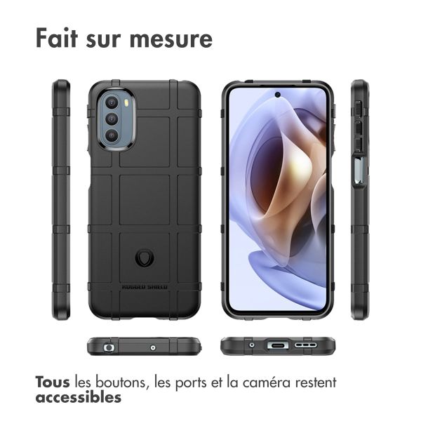 imoshion Coque Arrière Rugged Shield Motorola Moto G31 / G41 - Noir