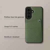 Selencia Coque Riva avec porte-cartes Samsung Galaxy A57 (5G) - Sage Green